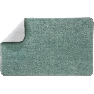 Tapis de bain uni en polyester tilleul 50x80cm