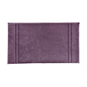 Tapis de bain violet raisin 90x50 en coton