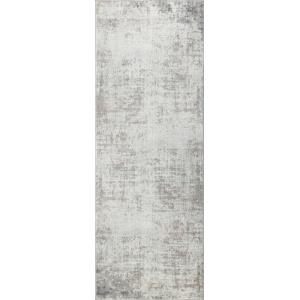 Tapis de Couloir Abstrait Moderne Gris/Brun 80x220