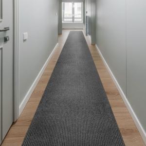 Tapis de couloir athracite 80x500