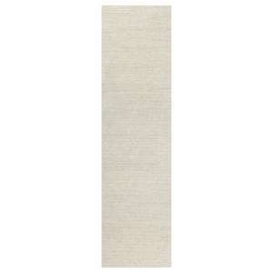 Tapis de couloir beige futé main à relief 80x230