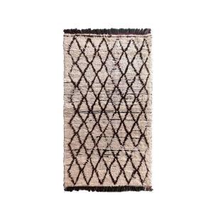 Tapis de couloir berbere marocain pure laine noir 97 x 183…