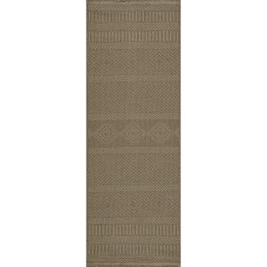 Tapis de Couloir Bohème en Jute Lavable en Machine Brun/Bei…