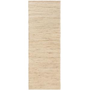 Tapis de couloir de jute crème 70x200