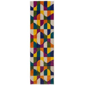 Tapis de couloir design multicolore 66x300 cm