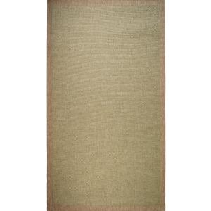 Tapis de couloir effet jute naturel vert 80x150