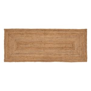 Tapis de couloir en jute beige 200x80 cm