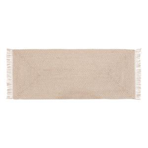Tapis de couloir en jute et coton mélangé coton/jute beige…
