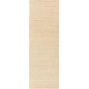 Tapis de couloir en laine crème 80x250