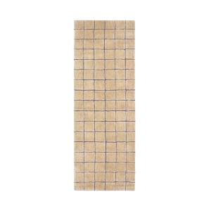 Tapis de couloir en laine lavable motif mosaïque ambre - 80…