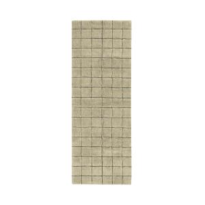 Tapis de couloir en laine lavable motif mosaïque mousse - 8…