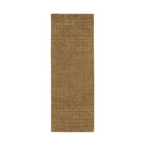 Tapis de couloir en laine lavable motif mosaïque ocre - 80…