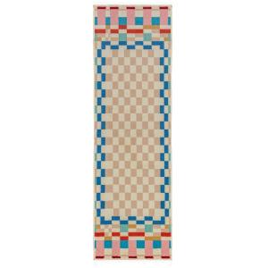 Tapis de couloir en laine multicolore 80x300cm