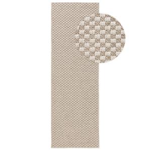 Tapis de couloir extérieur & intérieur crème/gris 77x240