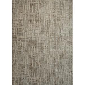 Tapis de couloir motif géométrique beige 80x150