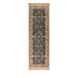 Tapis de couloir persan - 80 cm x 240 cm Vert Viscose