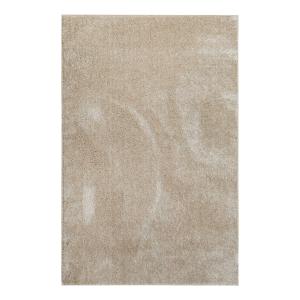 Tapis de couloir poils longs doux brillant beige sable 80x4…