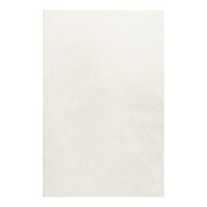 Tapis de couloir poils longs doux brillant blanc crème 80x2…