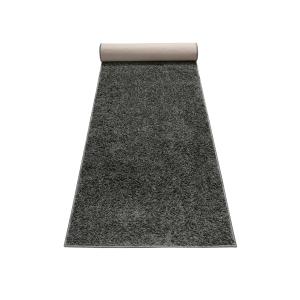 Tapis de couloir poils longs effet bouclette gris anthracit…