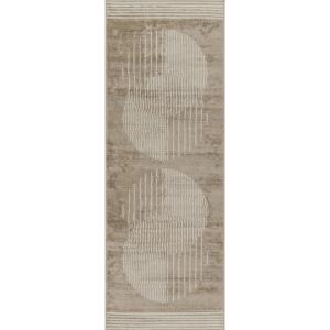 Tapis de Couloir Scandinave Moderne Brun/Beige 80x220