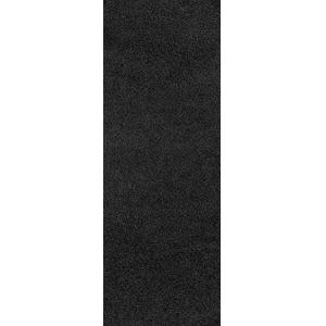Tapis de Couloir Shaggy Moderne Noir 80x220