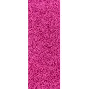 Tapis de Couloir Shaggy Uni Fuschia 80x220