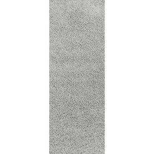 Tapis de Couloir Shaggy Uni Gris 80x220