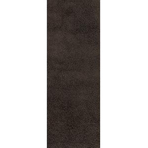 Tapis de Couloir Shaggy Uni Marron Foncé 80x220