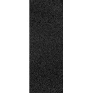 Tapis de Couloir Shaggy Uni Noir 80x220