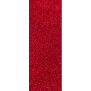 Tapis de Couloir Shaggy Uni Rouge 80x220