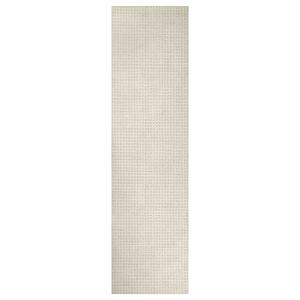 Tapis de couloir tufté main naturel et beige 80x230