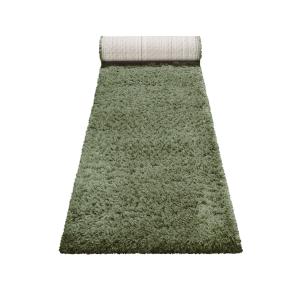 Tapis de couloir uni vert olive 100% de matière recyclée 80…