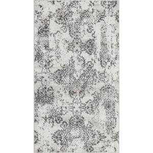 Tapis de Couloir - Vintage Oriental - Blanc et Gris - 80x15…