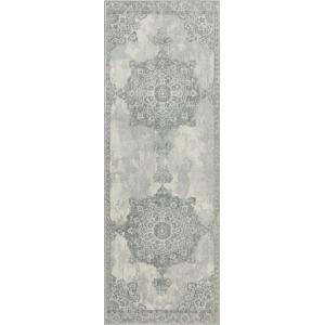 Tapis de Couloir Vintage Oriental Gris/Ivoire 80x220