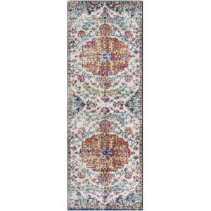 Tapis de Couloir Vintage Oriental Multicolore/Orange 80x220
