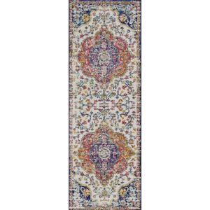 Tapis de Couloir Vintage Oriental Multicolore/Rose 80x230