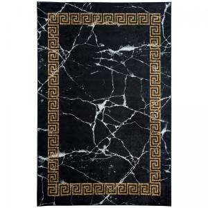 Tapis de cuisine 120x170 LYN11 ELEGA Noir, facile d'entreti…