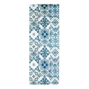 Tapis de cuisine carreaux de ciment bleu 45x120 - vinyle an…