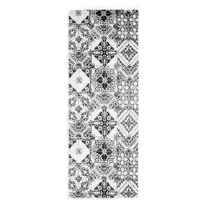 Tapis de cuisine carreaux de ciment noir 45x120 - vinyle an…