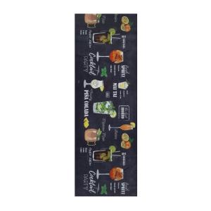 Tapis de cuisine dessins cocktails multicolore 52x200 cm