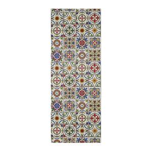Tapis de cuisine dessins de bohème multicolore 52x100 cm