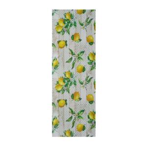 Tapis de cuisine dessins de citrons multicolore 48x200 cm