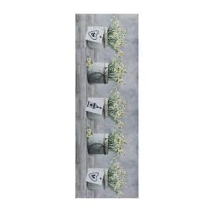 Tapis de cuisine dessins pots de fleurs multicolore 52x200…