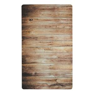 Tapis de cuisine imprimé bois marron 45x75 - vinyle antidér…