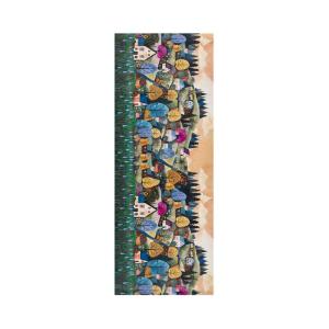 Tapis de cuisine lavable paysage multicolore 52x100 cm