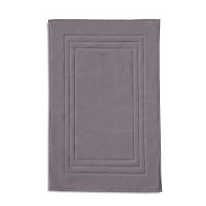 Tapis de douche uni 50x70cm 100% Coton - Gris Foncé,