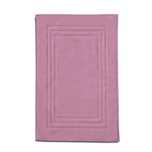 Tapis de douche uni 50x70cm 100% Coton - Rose