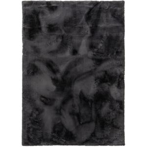 Tapis de fausse fourrure anthracite 80x150