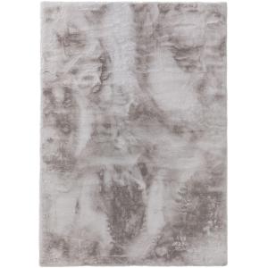 Tapis de fausse fourrure gris 160x230