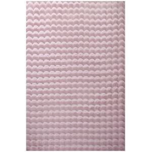 Tapis de fourrure à relief Rose 120x170cm